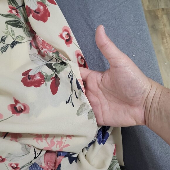 VESTIQUE Women's Small Strappy Flowy Floral Sundress Lined Whimsy Fairy Garden - Picture 7 of 10